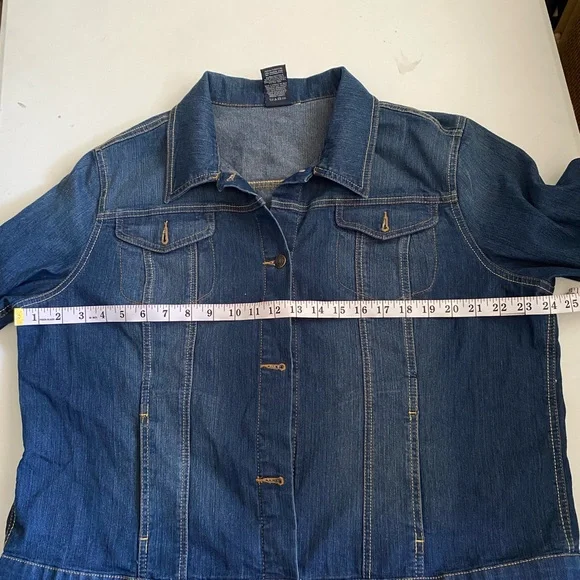 Faded Glory Dark Blue Jean Jacket - Picture 3 of 6